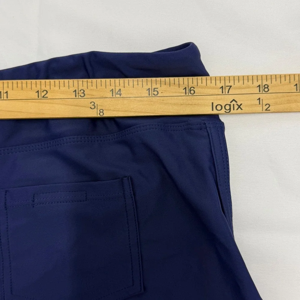 Carve Designs Navy Blue Board Shorts Swim Bottoms UPF 50 Medium Rise Large NWT